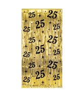 25 Jaar Deurgordijn Zwart Goud